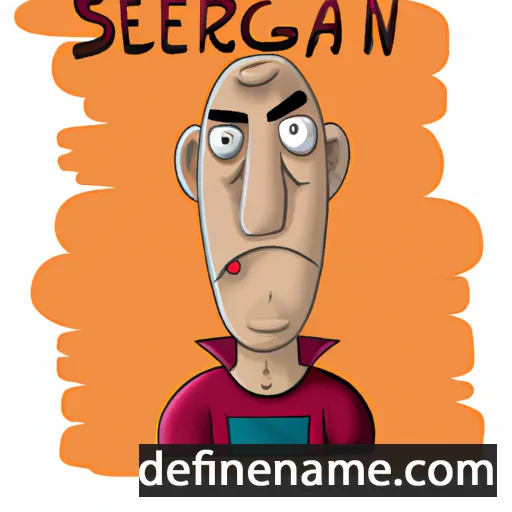 cartoon of the name Sergelen