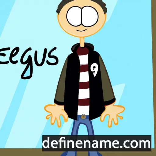 cartoon of the name Sergijus