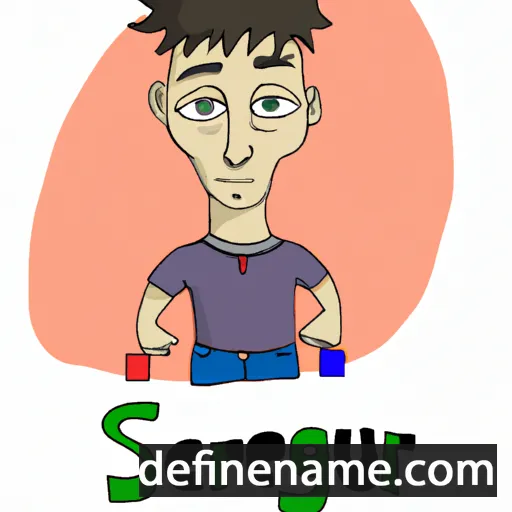 cartoon of the name Serguei