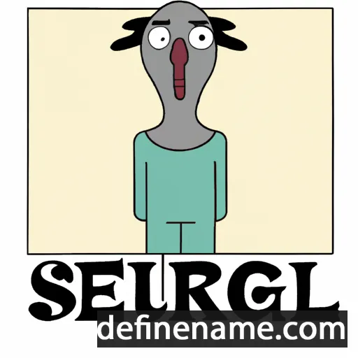 cartoon of the name Sergul