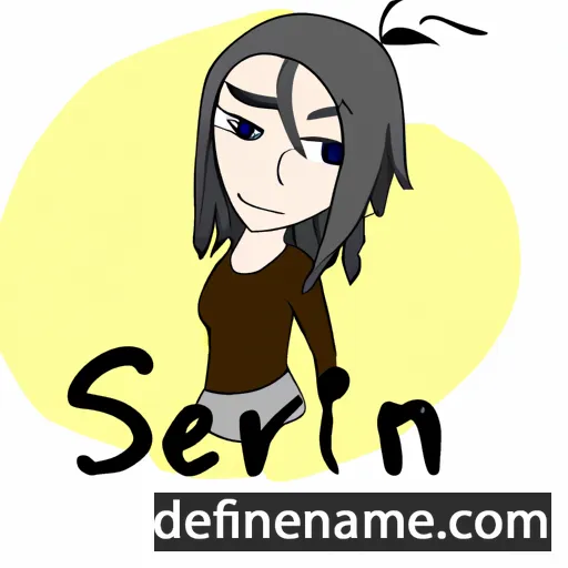 cartoon of the name Serin