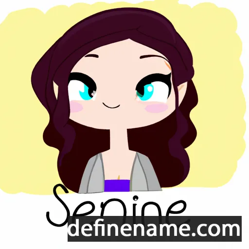 cartoon of the name Serine