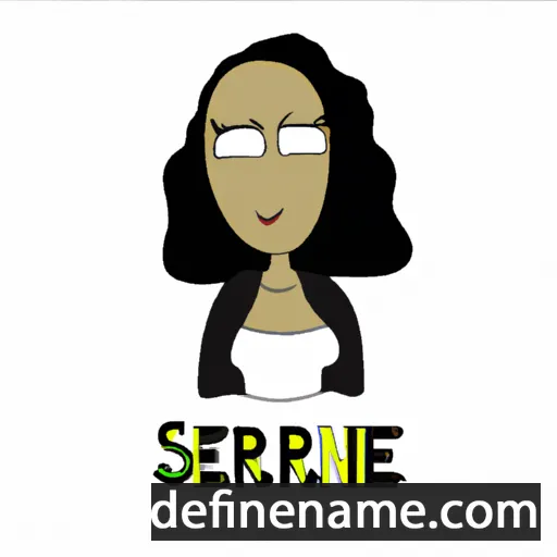 cartoon of the name Serine