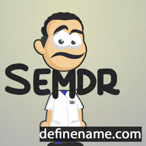 cartoon of the name Sermed