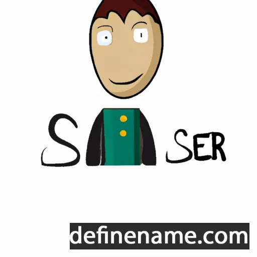 cartoon of the name Sern