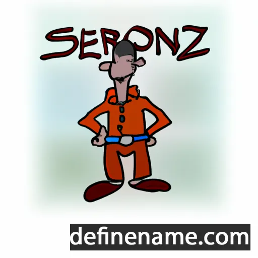 cartoon of the name Sernoz