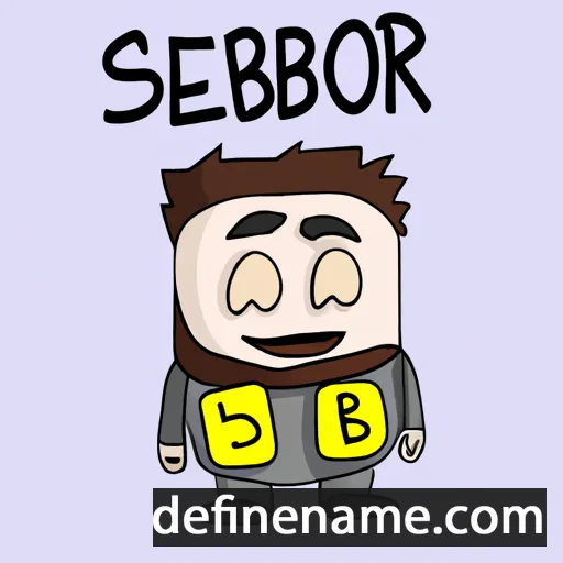 cartoon of the name Serob