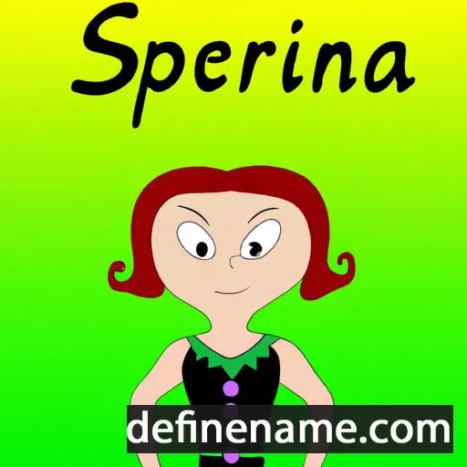 cartoon of the name Serpina