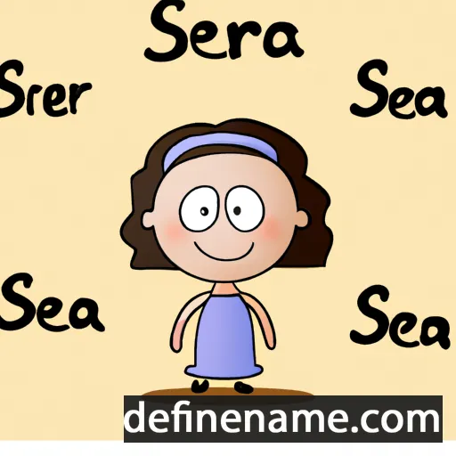 cartoon of the name Serra