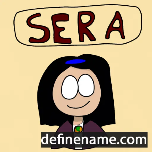 cartoon of the name Serra