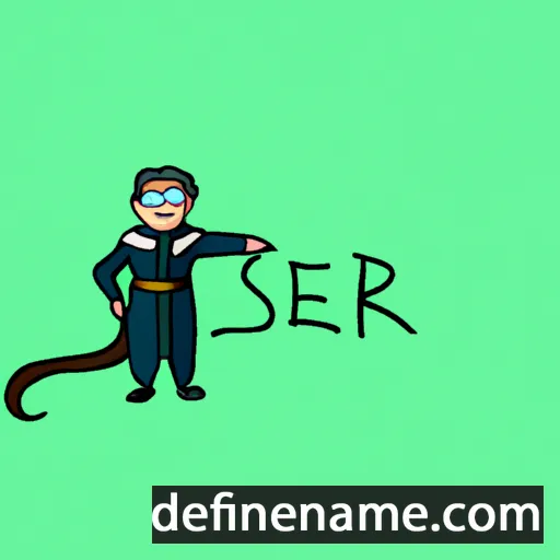 cartoon of the name Serva