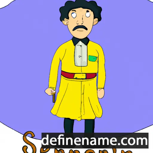 cartoon of the name Serviliano