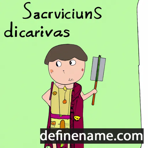 cartoon of the name Servilianus