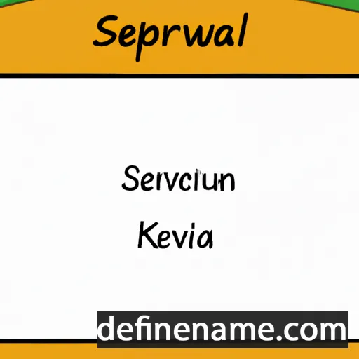 cartoon of the name Serwilia