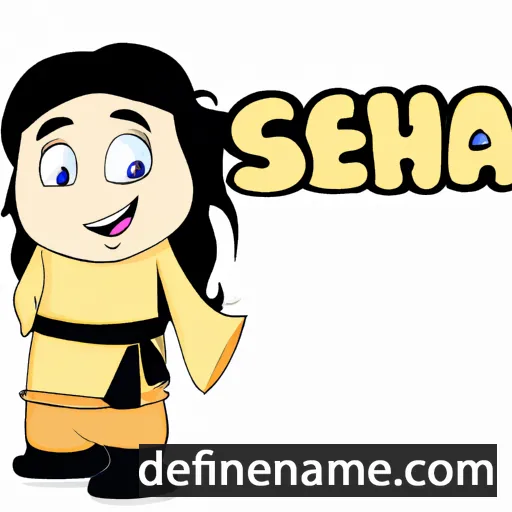 cartoon of the name Sesha