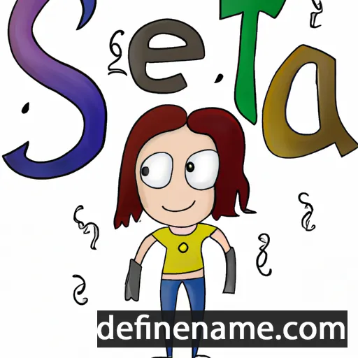 cartoon of the name Seta