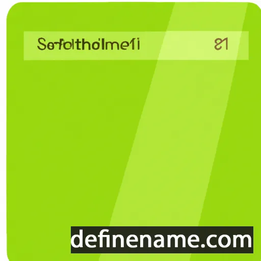 cartoon of the name Sethanie