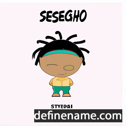 cartoon of the name Setshego