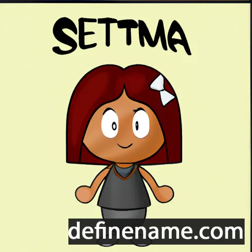 cartoon of the name Settimia