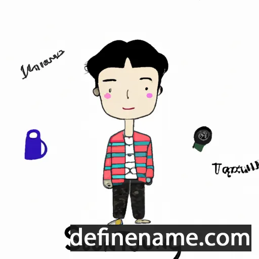 cartoon of the name Seung-hyun