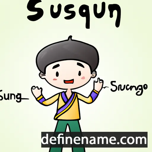 cartoon of the name Seung-kyu