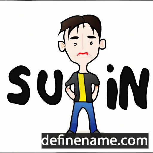 cartoon of the name Seung-min