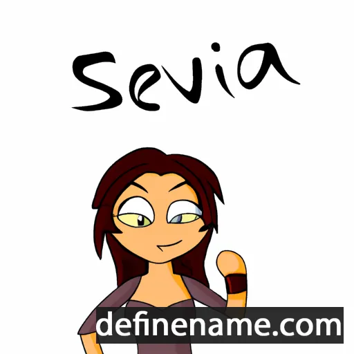 cartoon of the name Sevada