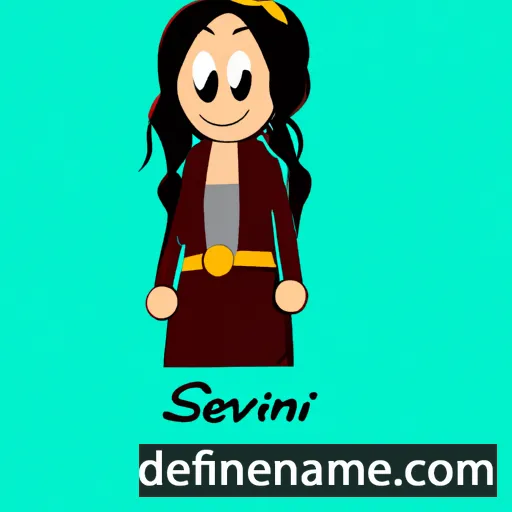 cartoon of the name Sevanti