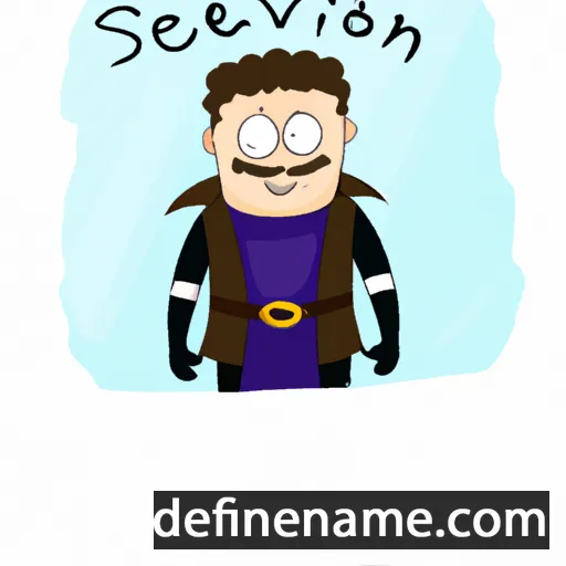 cartoon of the name Sevarion