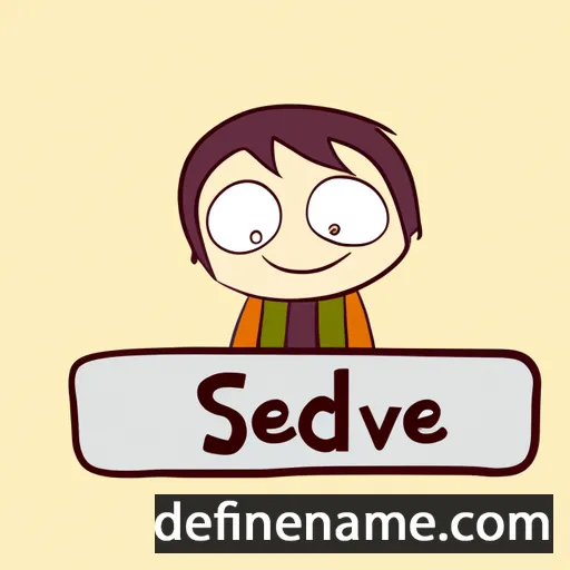 cartoon of the name Sevde