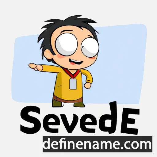 cartoon of the name Sevdije