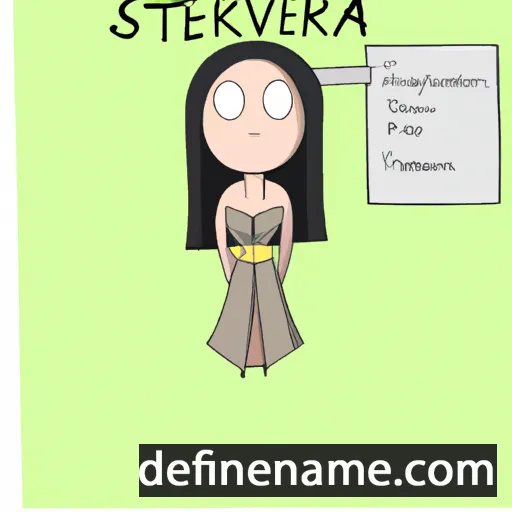 cartoon of the name Severiana