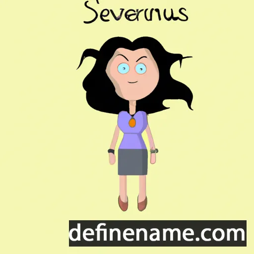 cartoon of the name Severinas