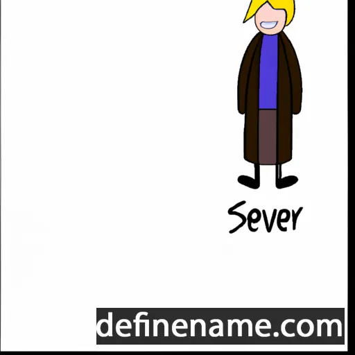 cartoon of the name Severn