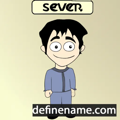 cartoon of the name Sevir