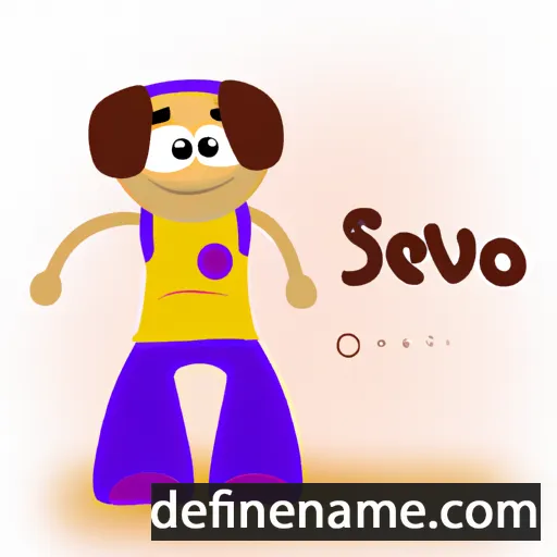 cartoon of the name Sevo