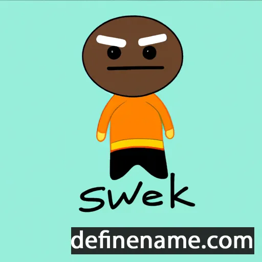 cartoon of the name Sewek