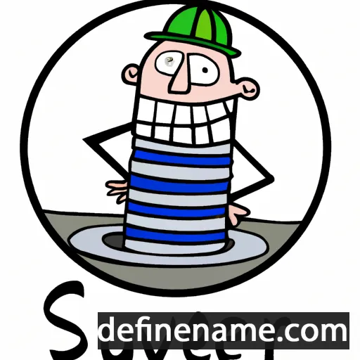 cartoon of the name Sewer