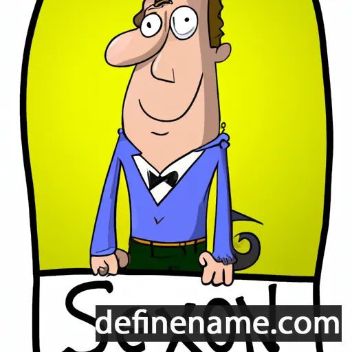 cartoon of the name Sexton