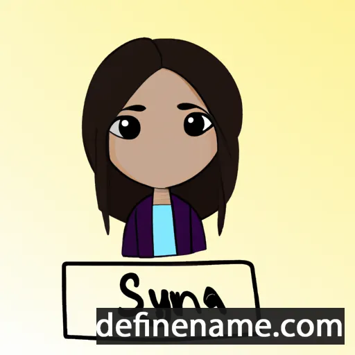 cartoon of the name Seyna