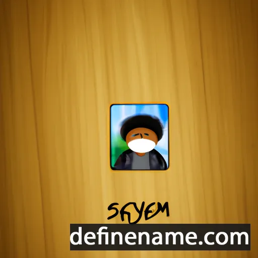 cartoon of the name Seyoum