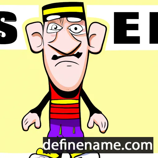 cartoon of the name Sezer