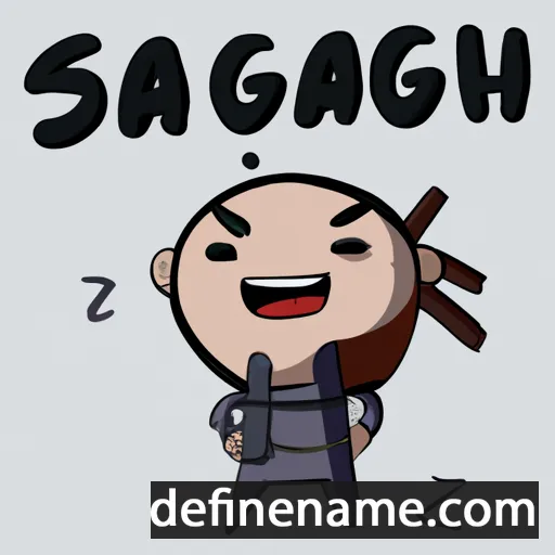 cartoon of the name Sgàthach