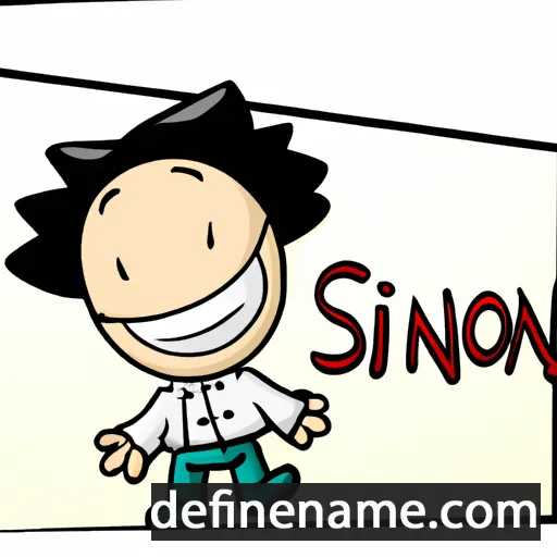 cartoon of the name Sgimoni