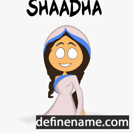 cartoon of the name Shaadiyya