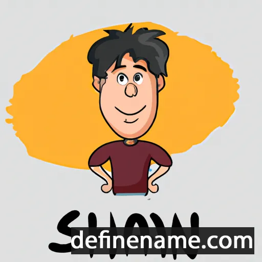 cartoon of the name Shaan