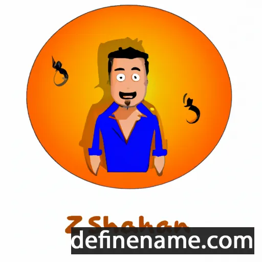 cartoon of the name Shaazan