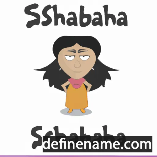 cartoon of the name Shabikshnaa