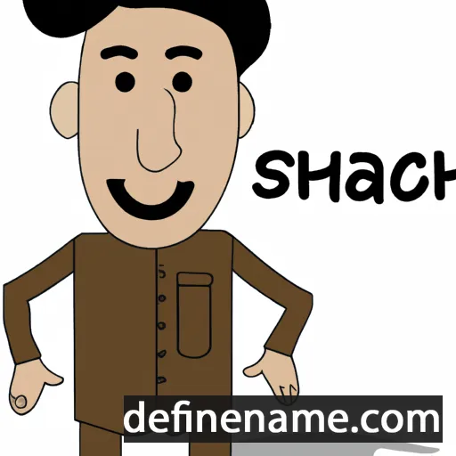 cartoon of the name Shachaf