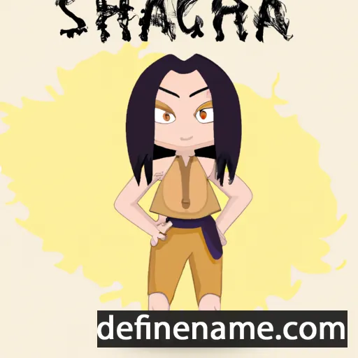 cartoon of the name Shachi